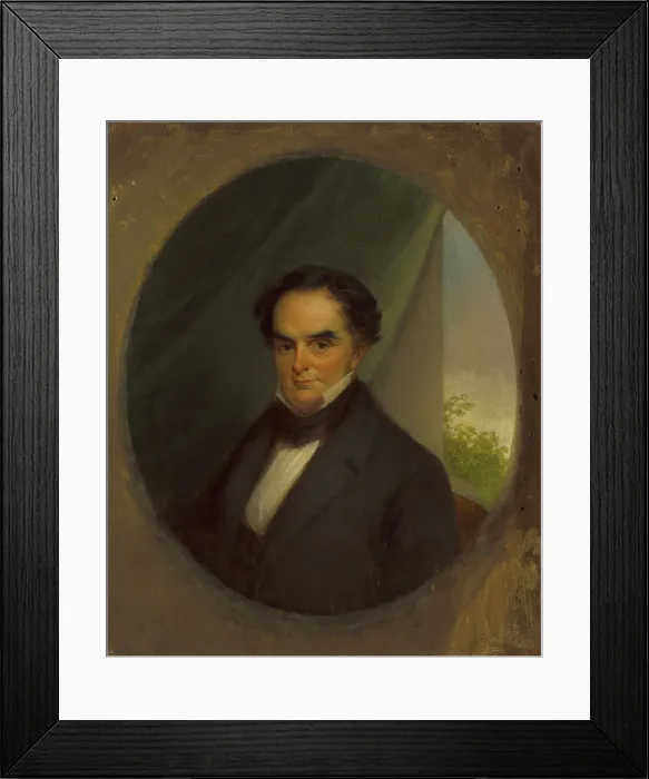 Framed Print : Daniel Webster, c. 1839. Creator: George Linen Framed Print : Daniel Webster, c. 1839. Creator: George Linen
