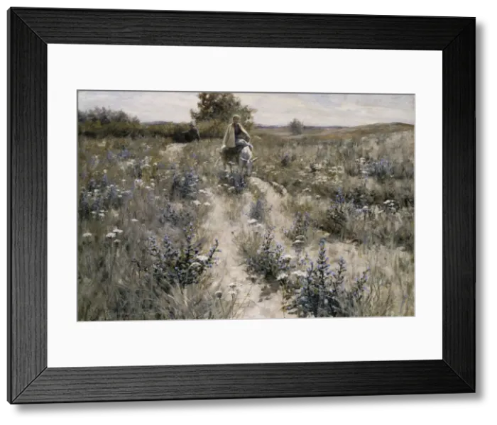Framed Print : The Flight into Egypt, 1892. Creator: George Hitchcock Framed Print : The Flight into Egypt, 1892. Creator: George Hitchcock