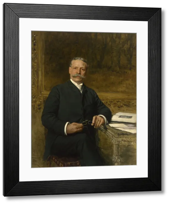 Framed Print : Charles Tyson Yerkes, c. 1893. Creator: Jan Van Beers Framed Print : Charles Tyson Yerkes, c. 1893. Creator: Jan Van Beers