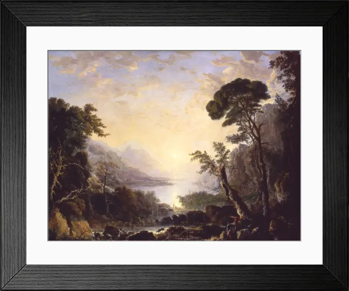 Framed Print : Composition, Italian Scenery, 1846. Creator: George Loring Brown Framed Print : Composition, Italian Scenery, 1846. Creator: George Loring Brown