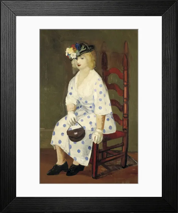 Framed Print : The Polka Dot Dress, 1927. Creator: George Benjamin Luks Framed Print : The Polka Dot Dress, 1927. Creator: George Benjamin Luks