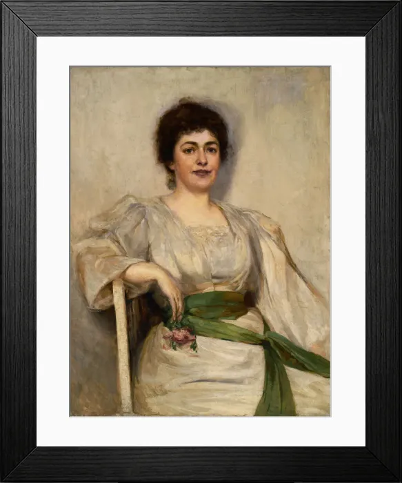 Framed Print : New England Hostess, late 19th-early 20th century. Creator: Gerard Barry Framed Print : New England Hostess, late 19th-early 20th century. Creator: Gerard Barry