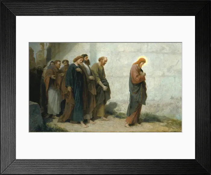 Framed Print : Going Down to Gethsemane, 1898. Creator: Johannes Adam Simon Oertel Framed Print : Going Down to Gethsemane, 1898. Creator: Johannes Adam Simon Oertel