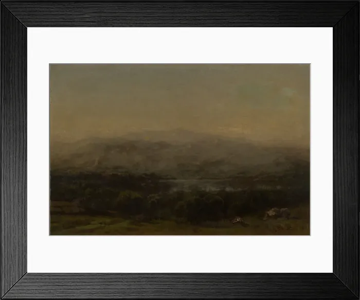 Framed Print : Kaysers Pond, Maine, mid-late 19th century. Creator: John Bunyan Bristol Framed Print : Kaysers Pond, Maine, mid-late 19th century. Creator: John Bunyan Bristol
