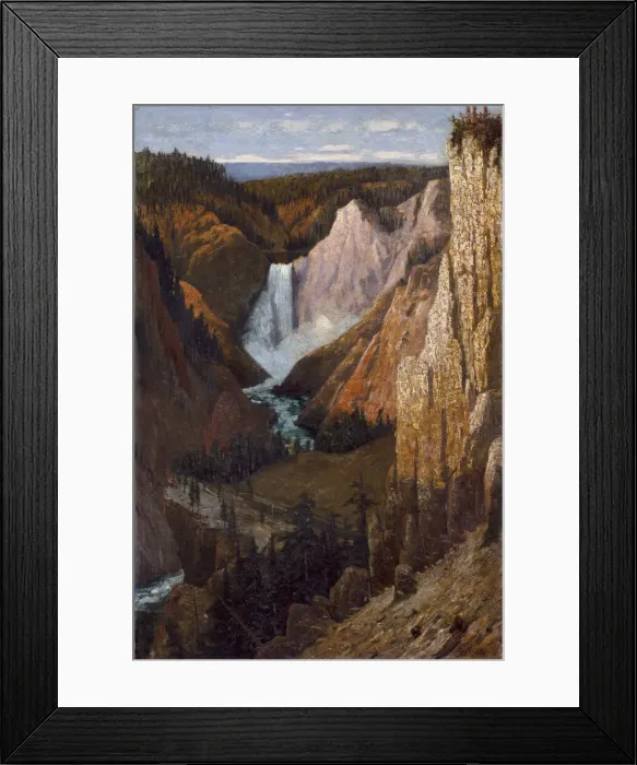 Framed Print : View of the Lower Falls, Grand Canyon of the Yellowstone, 1890 Framed Print : View of the Lower Falls, Grand Canyon of the Yellowstone, 1890