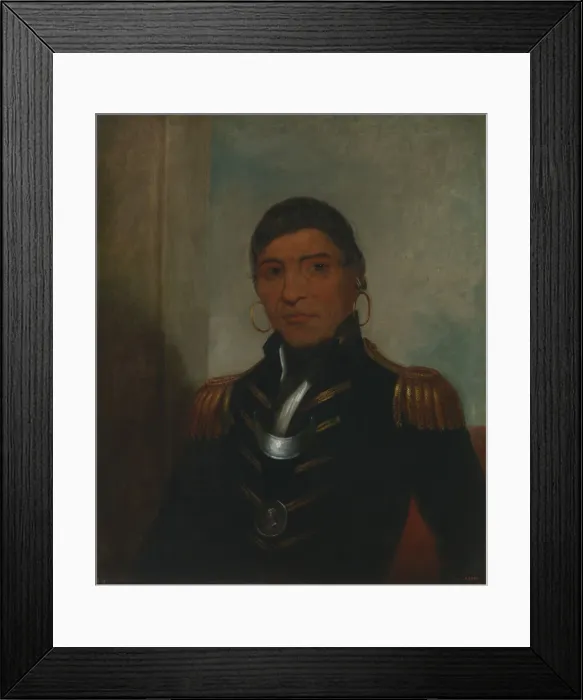 Framed Print : Big Buffalo (Chippewa), 1832-1833. Creator: Henry Inman Framed Print : Big Buffalo (Chippewa), 1832-1833. Creator: Henry Inman