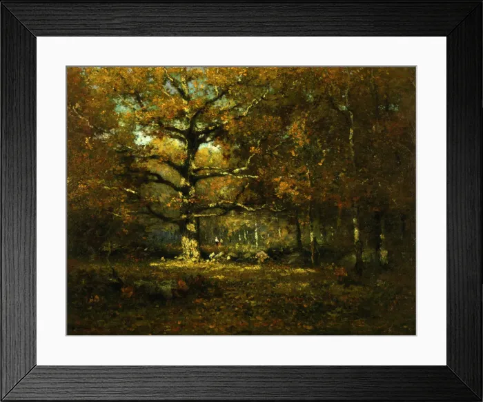 Framed Print : Connecticut Woods, 1899. Creator: Henry Ward Ranger Framed Print : Connecticut Woods, 1899. Creator: Henry Ward Ranger