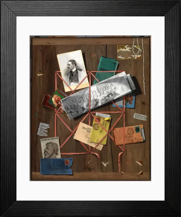 Framed Print : Rack Picture for William Malcolm Bunn, 1882. Creator: John Frederick Peto Framed Print : Rack Picture for William Malcolm Bunn, 1882. Creator: John Frederick Peto