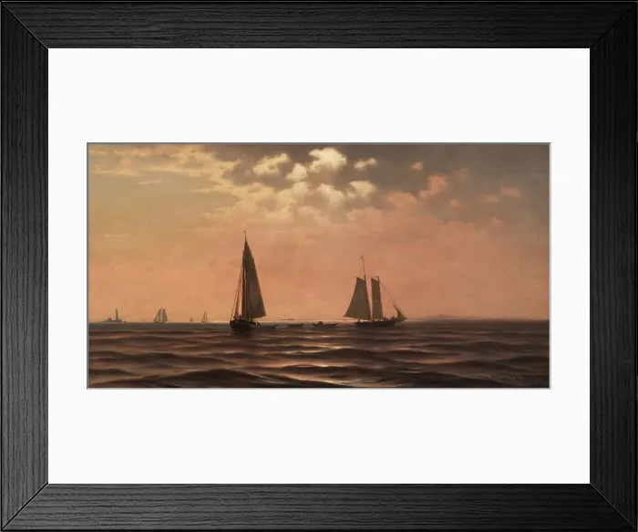 Framed Print : Afternoon on Saco Bay, Coast of Maine, 1874. Creator: William Frederick De Hs Framed Print : Afternoon on Saco Bay, Coast of Maine, 1874. Creator: William Frederick De Hs