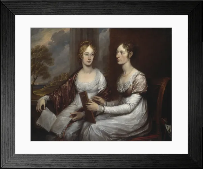 Framed Print : The Misses Mary and Hannah Murray, 1806. Creator: John Trumbull Framed Print : The Misses Mary and Hannah Murray, 1806. Creator: John Trumbull