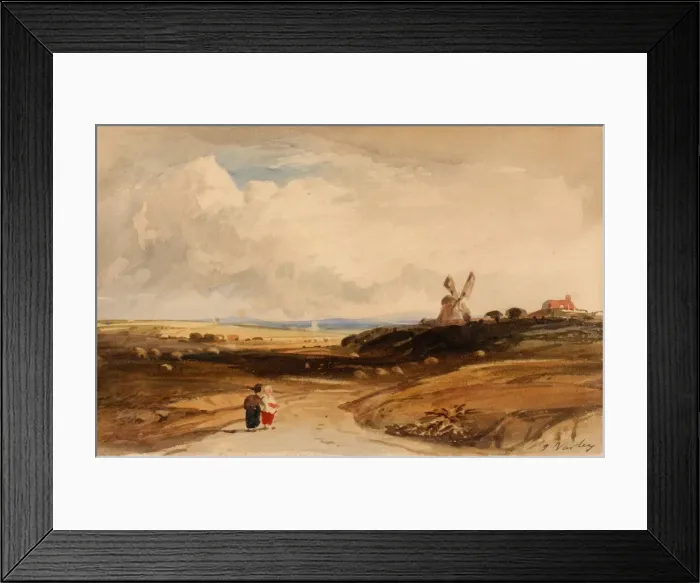 Framed Print : Small Landscape (Dutch), early 19th century. Creator: John Varley I
