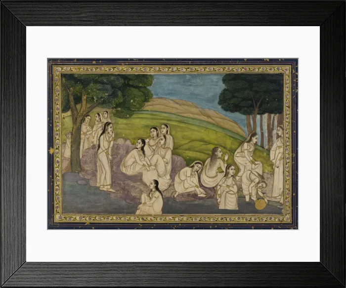 Framed Print : A group of women, bathing, 18th century. Creator: Unknown Framed Print : A group of women, bathing, 18th century. Creator: Unknown
