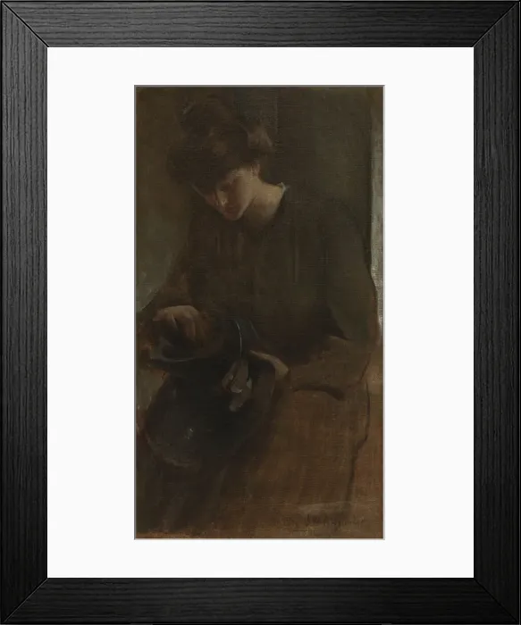 Framed Print : A Toiler, ca. 1898. Creator: John White Alexander Framed Print : A Toiler, ca. 1898. Creator: John White Alexander