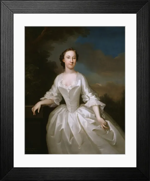 Framed Print : Portrait of Lucy Parry, Wife of Admiral Parry, 1745-1749. Creator: John Wollaston Framed Print : Portrait of Lucy Parry, Wife of Admiral Parry, 1745-1749. Creator: John Wollaston