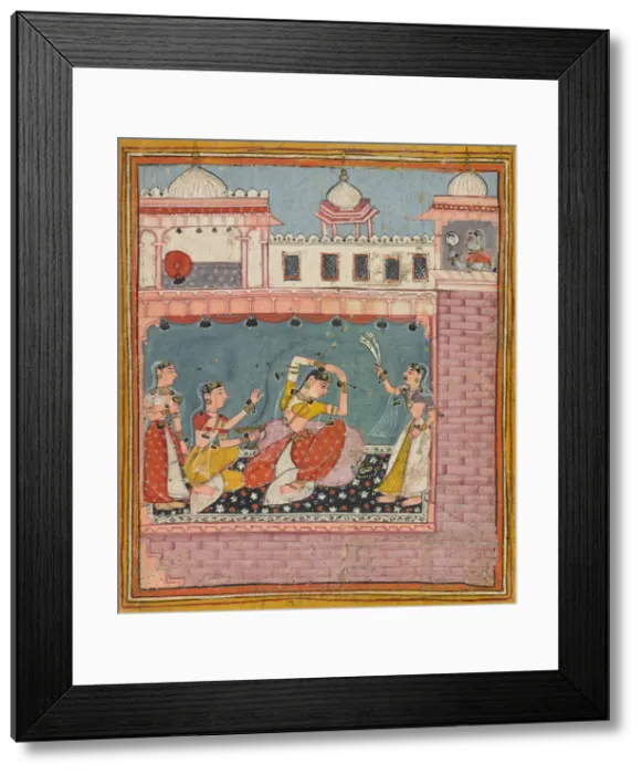 Framed Print : Desavarati Ragini, ca. 1630. Creator: Unknown Framed Print : Desavarati Ragini, ca. 1630. Creator: Unknown