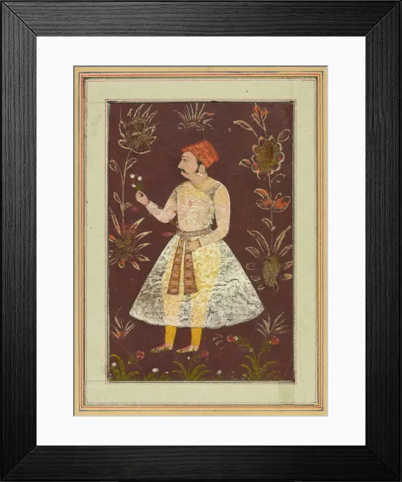 Framed Print : Rajput Nobleman, ca. 1630-1640. Creator: Unknown Framed Print : Rajput Nobleman, ca. 1630-1640. Creator: Unknown