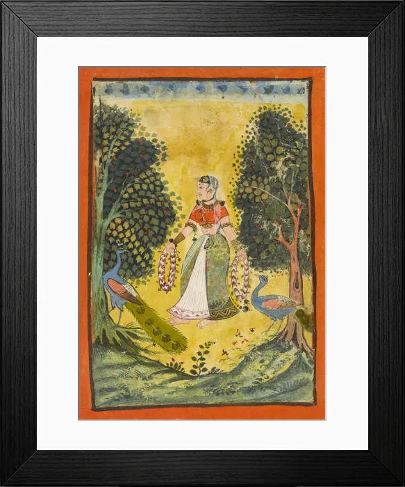 Framed Print : Kakubha Ragini, folio from a Ragamala, ca. 1630. Creator: Unknown Framed Print : Kakubha Ragini, folio from a Ragamala, ca. 1630. Creator: Unknown