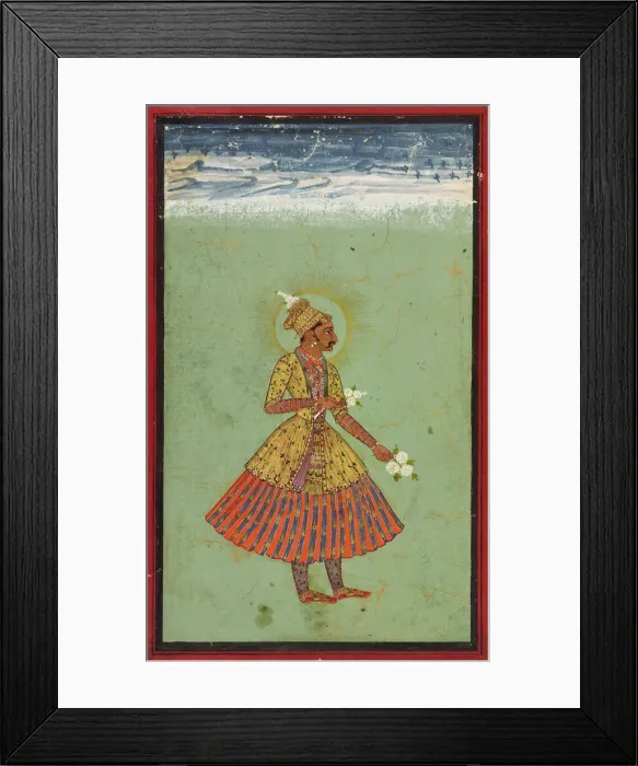 Framed Print : Raja Jagat Singh of Kota, ca. 1670-1675. Creator: Unknown Framed Print : Raja Jagat Singh of Kota, ca. 1670-1675. Creator: Unknown