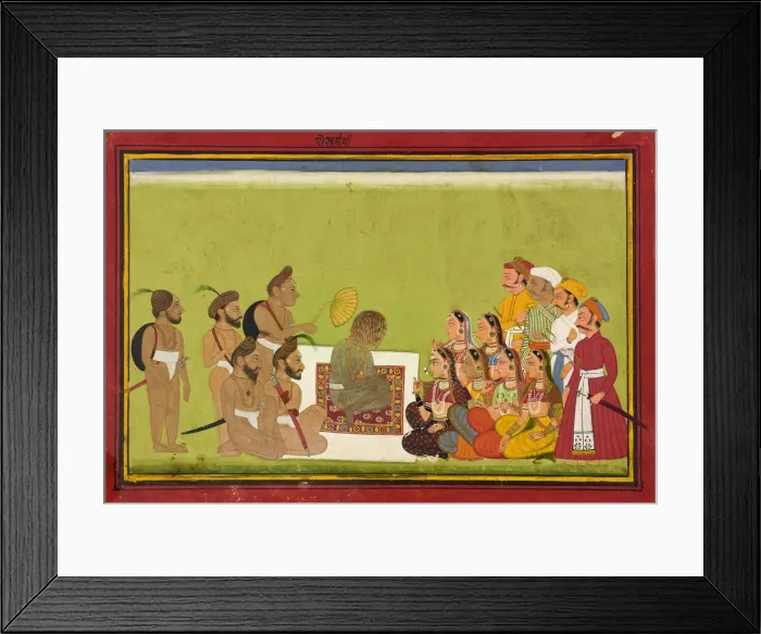 Framed Print : An Audience with Rom Rishi, ca. 1700-1725. Creator: Unknown Framed Print : An Audience with Rom Rishi, ca. 1700-1725. Creator: Unknown