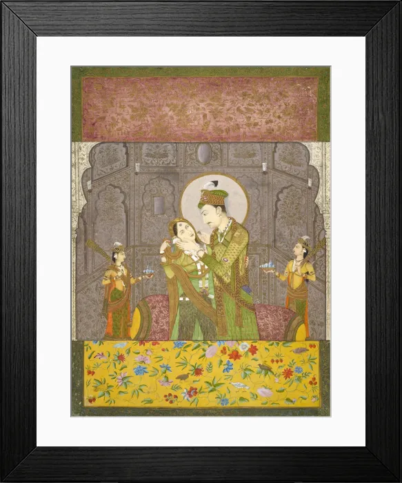 Framed Print : A Prince and his consort, ca. 1790. Creator: Unknown Framed Print : A Prince and his consort, ca. 1790. Creator: Unknown