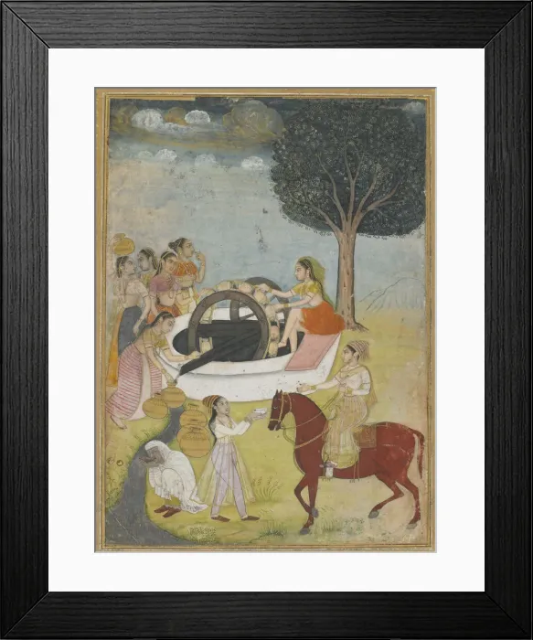 Framed Print : A Group of Women at a Well, late 17th century. Creator: Unknown Framed Print : A Group of Women at a Well, late 17th century. Creator: Unknown