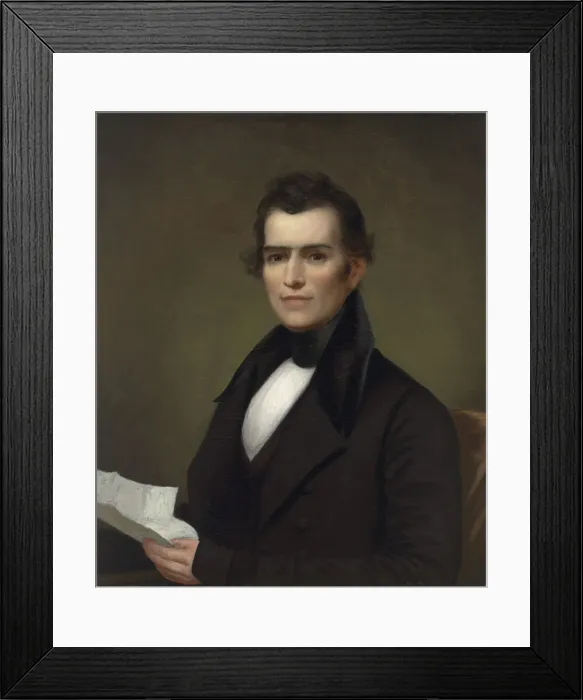 Framed Print : William Smith Otis, c. 1835. Creator: Bass Otis Framed Print : William Smith Otis, c. 1835. Creator: Bass Otis
