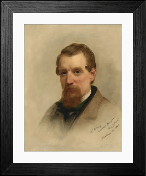 Framed Print : Samuel Putnam Avery, 1863. Creator: Charles Loring Elliott Framed Print : Samuel Putnam Avery, 1863. Creator: Charles Loring Elliott