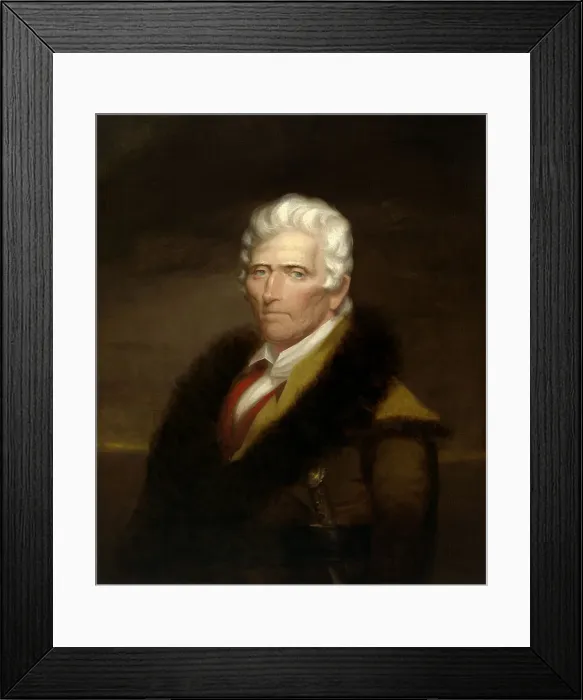 Framed Print : Daniel Boone, 1820. Creator: Chester Harding Framed Print : Daniel Boone, 1820. Creator: Chester Harding