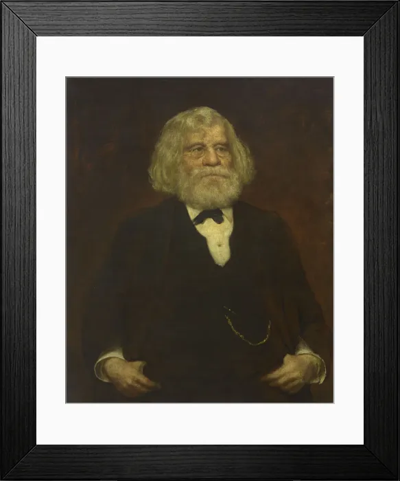 Framed Print : Parke Godwin, c. 1880. Creator: Eastman Johnson Framed Print : Parke Godwin, c. 1880. Creator: Eastman Johnson