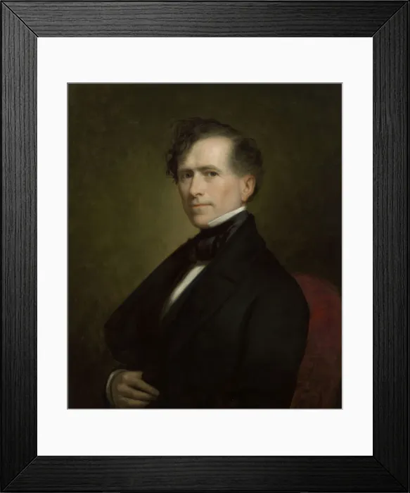 Framed Print : Franklin Pierce, 1853. Creator: George Peter Alexander Healy Framed Print : Franklin Pierce, 1853. Creator: George Peter Alexander Healy