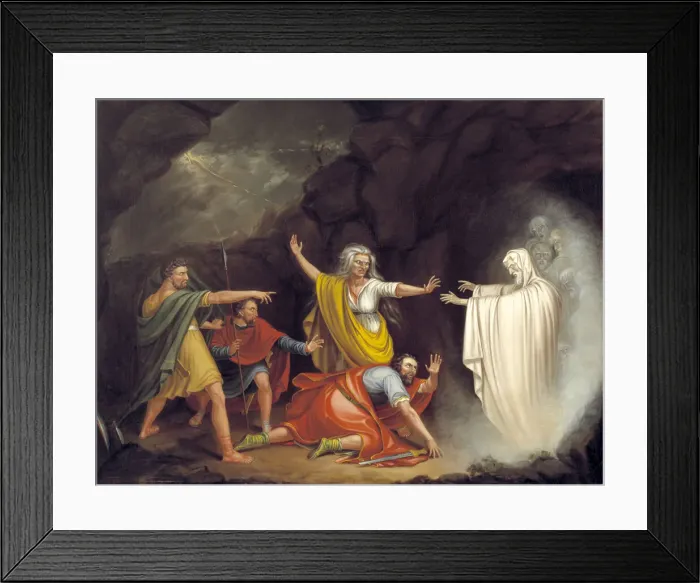 Framed Print : Saul and the Witch of Endor, 1828. Creator: William Sidney Mount Framed Print : Saul and the Witch of Endor, 1828. Creator: William Sidney Mount