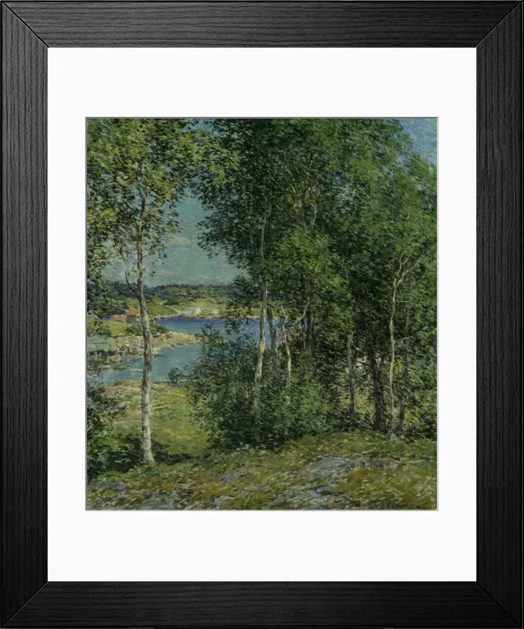 Framed Print : A Family of Birches, 1907. Creator: Willard Leroy Metcalf Framed Print : A Family of Birches, 1907. Creator: Willard Leroy Metcalf