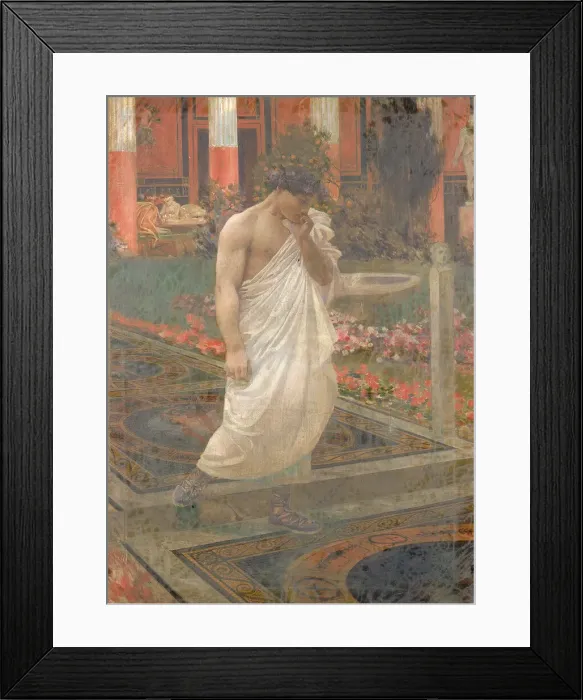 Framed Print : Meditation, 1897. Creator: William de Leftwich Dodge Framed Print : Meditation, 1897. Creator: William de Leftwich Dodge