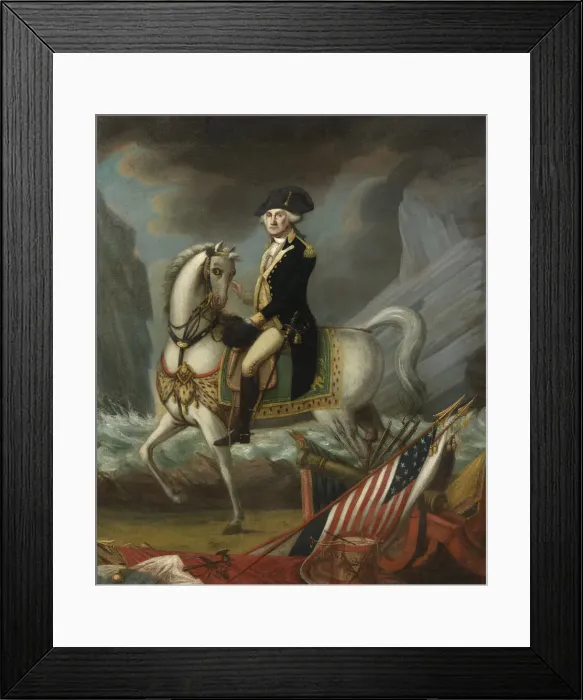 Framed Print : George Washington, 1800. Creator: William Clarke Framed Print : George Washington, 1800. Creator: William Clarke