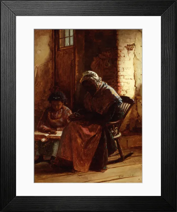 Framed Print : Sunday Morning, ca. 1877. Creator: Thomas Waterman Wood Framed Print : Sunday Morning, ca. 1877. Creator: Thomas Waterman Wood