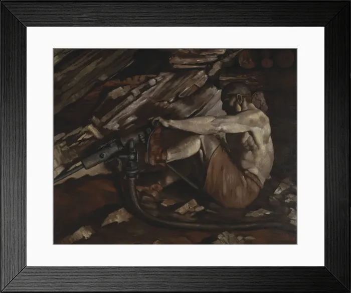 Framed Print : Gold Is Where You Find It, 1934. Creator: Tyrone Comfort Framed Print : Gold Is Where You Find It, 1934. Creator: Tyrone Comfort