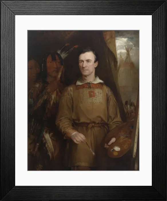 Framed Print : George Catlin, 1849. Creator: William Fisk Framed Print : George Catlin, 1849. Creator: William Fisk
