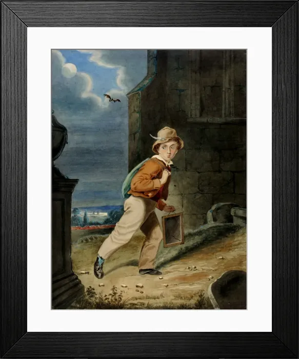 Framed Print : Taking the Shortcut, ca. 1860. Creator: W. H. Norton Framed Print : Taking the Shortcut, ca. 1860. Creator: W. H. Norton