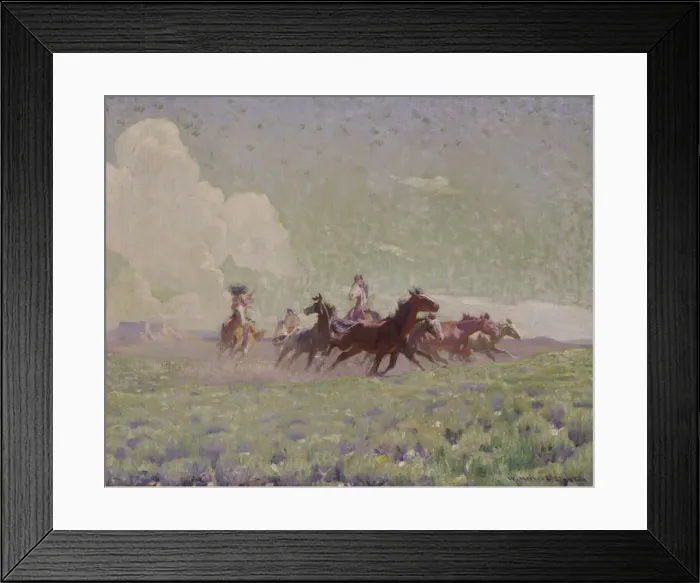 Framed Print : The Enemies Horses, ca. 1912-1920. Creator: W. Herbert Dunton Framed Print : The Enemies Horses, ca. 1912-1920. Creator: W. Herbert Dunton