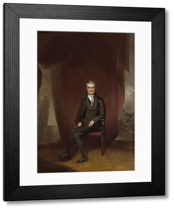 Framed Print : John Marshall, c. 1832. Creator: William James Hubard Framed Print : John Marshall, c. 1832. Creator: William James Hubard