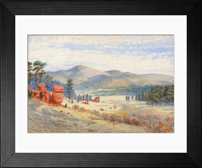 Framed Print : In Monument Park, Colorado, 1874. Creator: Walter Paris Framed Print : In Monument Park, Colorado, 1874. Creator: Walter Paris