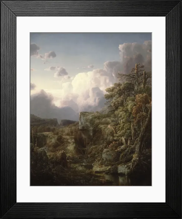 Framed Print : Mountain Landscape, 1854. Creator: William Louis Sonntag Framed Print : Mountain Landscape, 1854. Creator: William Louis Sonntag