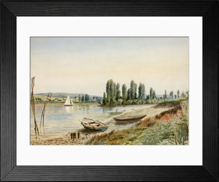 Framed Print : Landscape, 1883. Creator: Walter Paris Framed Print : Landscape, 1883. Creator: Walter Paris