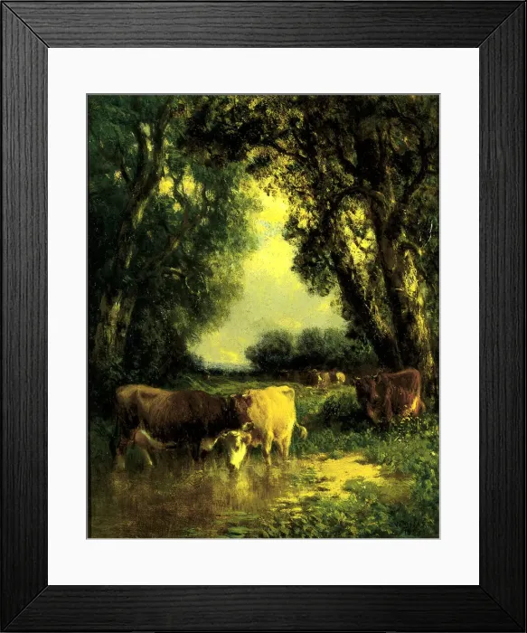 Framed Print : A Quiet Nook, 1885. Creator: William Hart