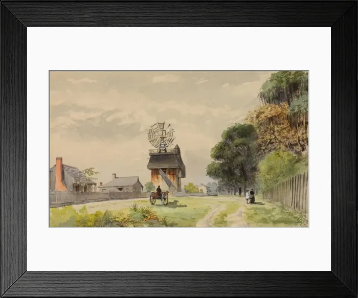 Framed Print : Florida Village, n. d. Creator: Walter Paris Framed Print : Florida Village, n. d. Creator: Walter Paris