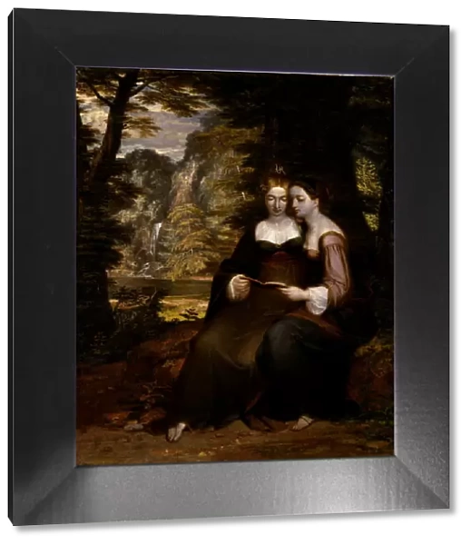 Hermia and Helena, before 1818. Creator: Washington Allston