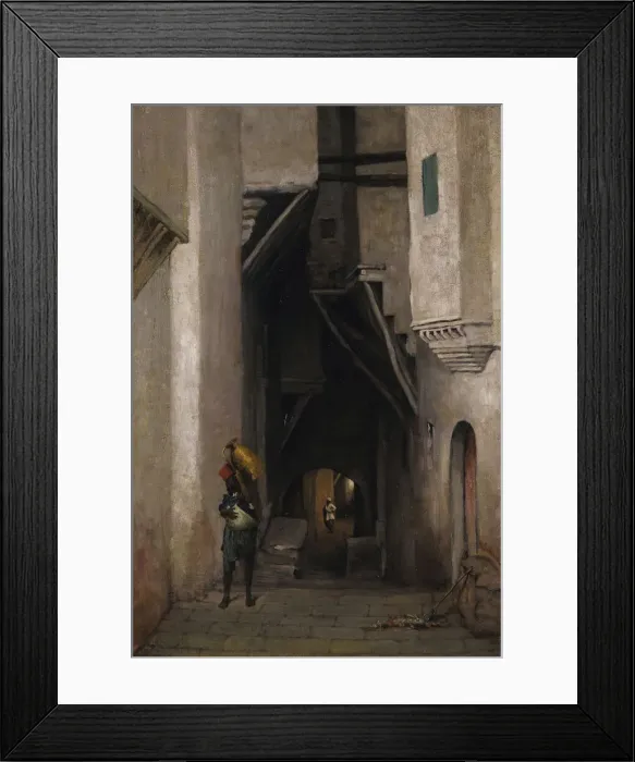 Framed Print : Algerian Water Carrier, after 1874. Creator: William Sartain Framed Print : Algerian Water Carrier, after 1874. Creator: William Sartain