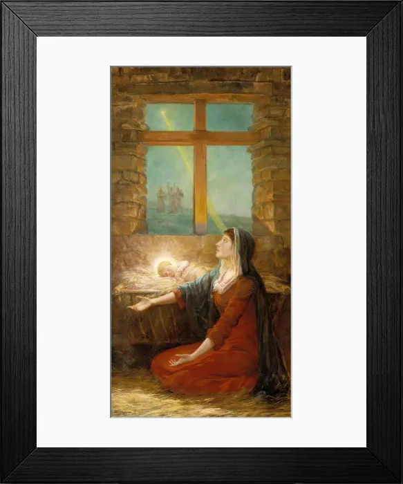 Framed Print : Christmas Morn, 1908. Creator: Will H. Low Framed Print : Christmas Morn, 1908. Creator: Will H. Low