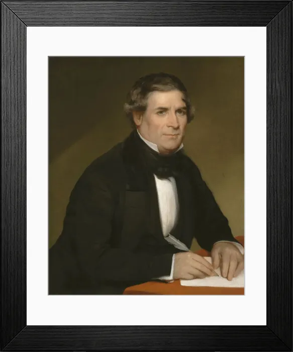 Framed Print : Thurlow Weed, c. 1843. Creator: Chester Harding Framed Print : Thurlow Weed, c. 1843. Creator: Chester Harding