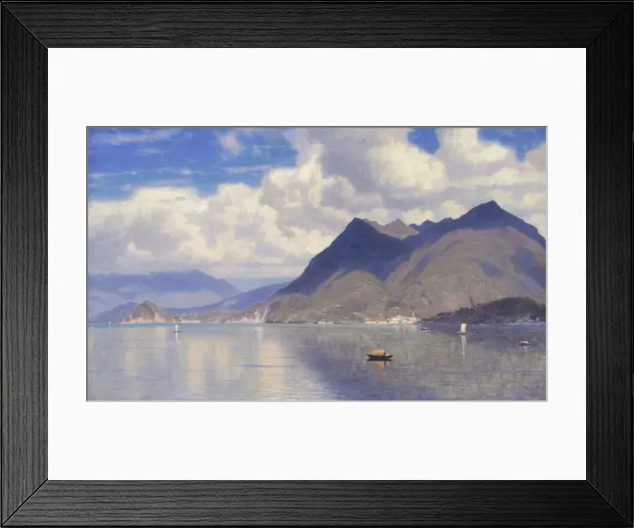 Framed Print : Lago Maggiore, ca. 1867. Creator: William Stanley Haseltine Framed Print : Lago Maggiore, ca. 1867. Creator: William Stanley Haseltine